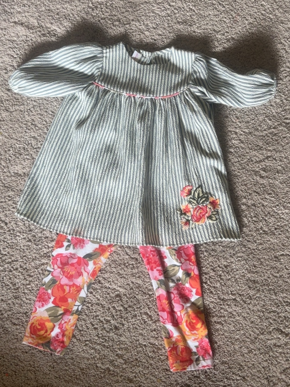 Bonnie baby dress and leggings matching set! 24 months